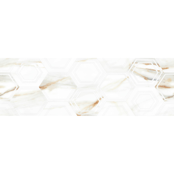 Keros Ardenza Hexa Mate 30×90 λευκό ανάγλυφο ματ πλακάκι τοίχου